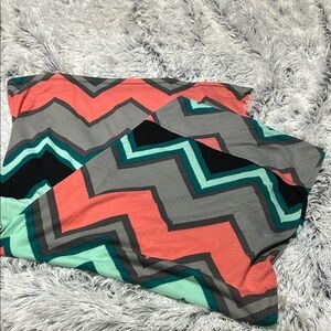 Chevron Patterned Maxi Skirt